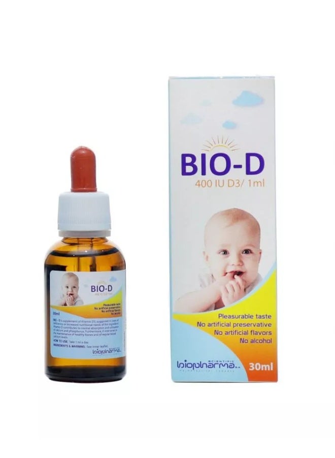 بيو-دي 400 وحدة دولية D3/ml قطرة 30 مل